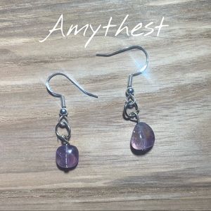 Amythest Crystal Earrings